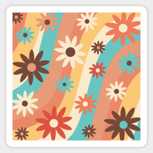 90's simple flowers Sticker